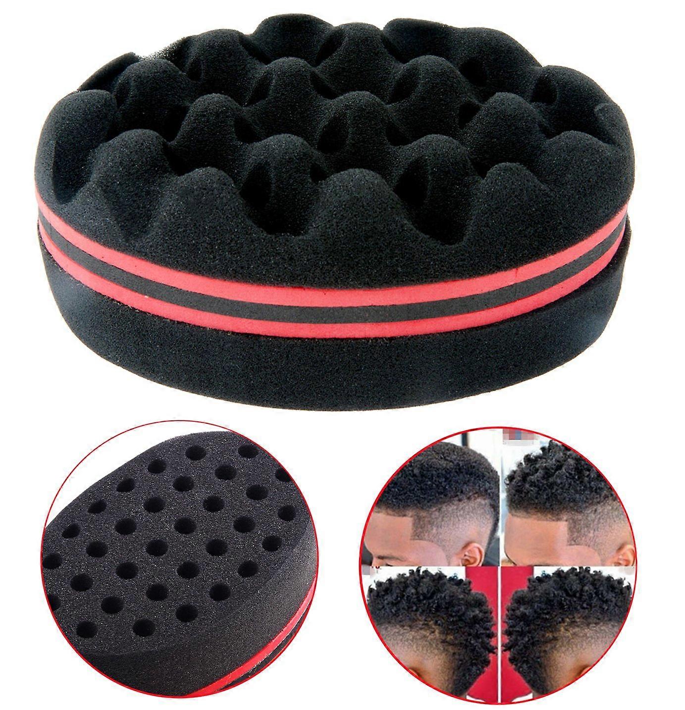 Afro Hair Sponge Twist Brush for Fast Styling Curls Coils Waves and Consistent Texture