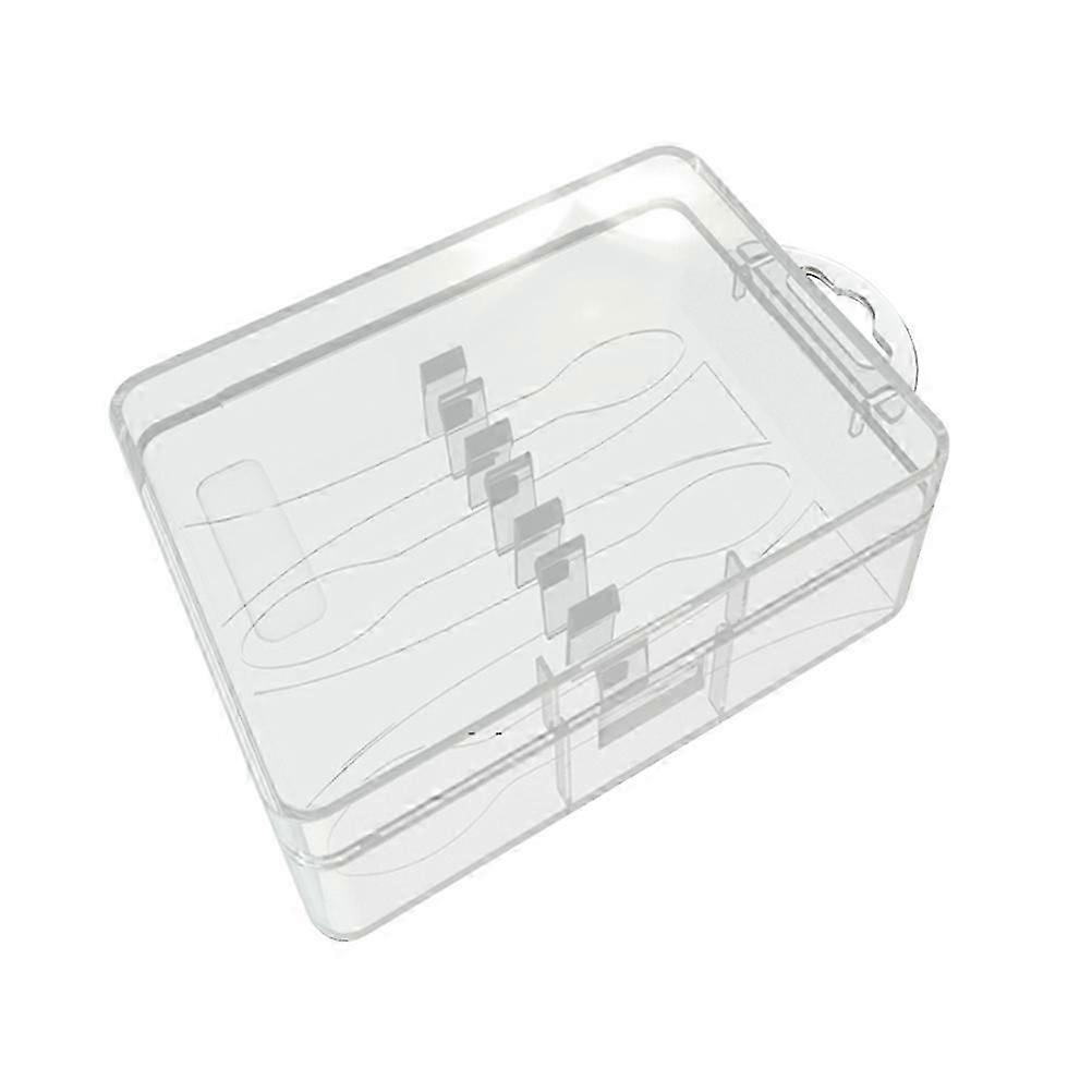 Transparent Toothbrush Box Protective Case for 2Pcs Electric Toothbrush Heads