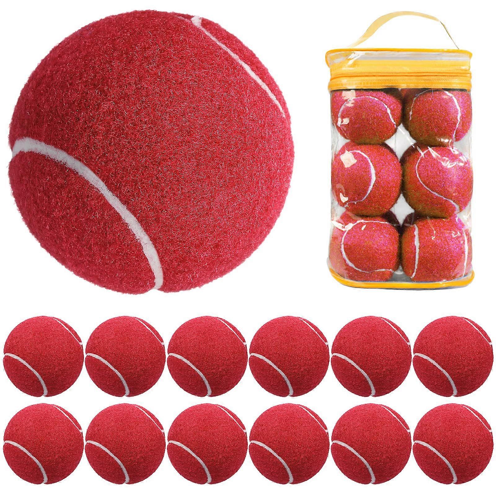MultiColor Tennis Balls 12 Pack, Durable Pressure Training for Match Practice Beginners and Pros