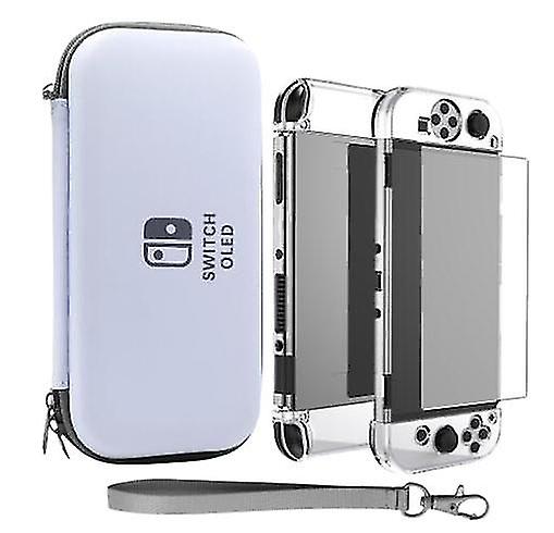 Case Compatible With Nintendo Switch/oled, With Tempered Film