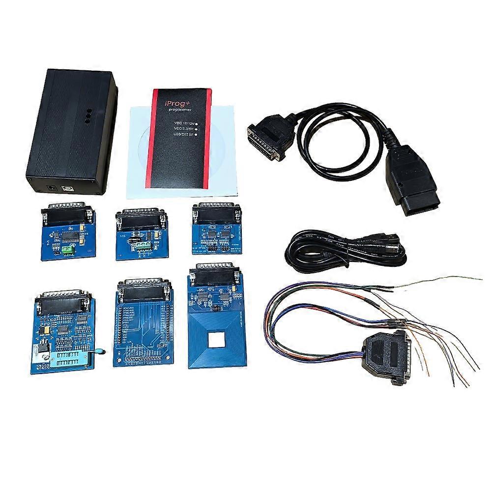 IPROG+ V87 Full Adapters Key Programmer ECU Tool Iprog + PLUS 85 Support IMMO Mileage Replace Carprog/Tango/Digiprog3