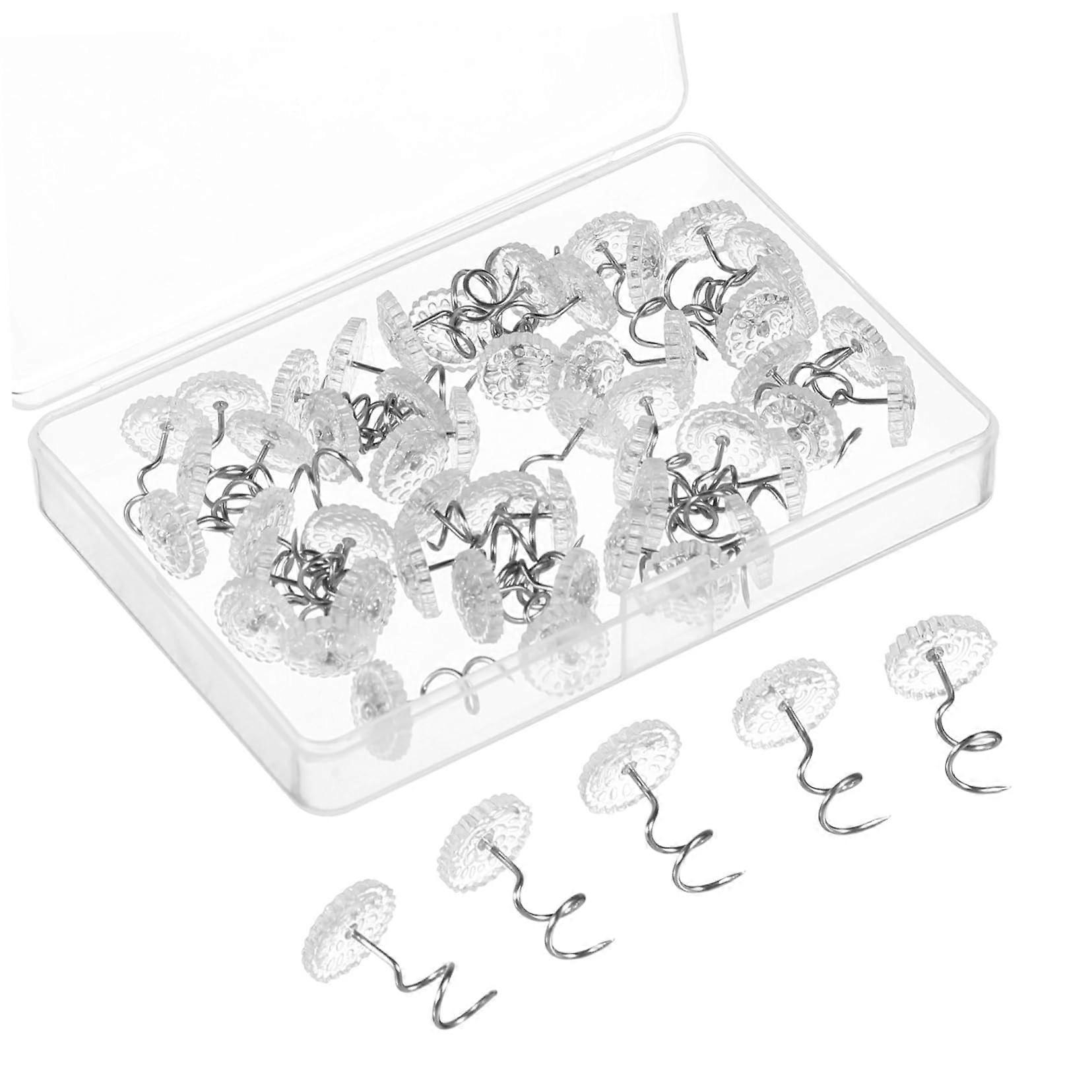 50pcs Bed Sheet Grippers and Comforter Clips Nonmarking Transparent Holders Secure Bedding Fasteners