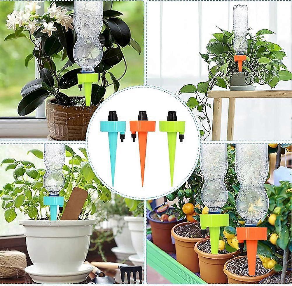 Drip Irrigation, 21 Pcs Drip Irrigation with Slow Release Watering System, Drip