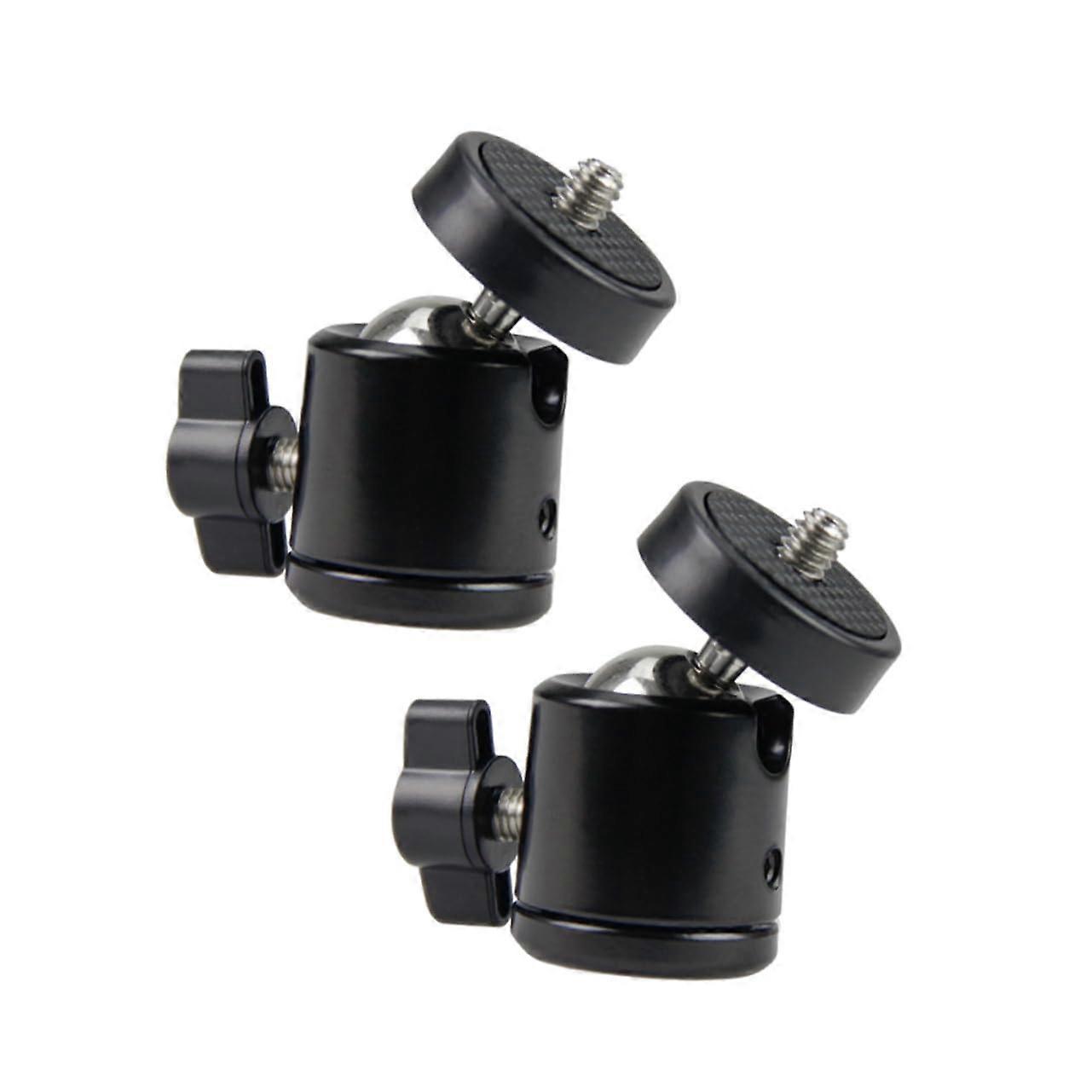 Camera Tripod Ball Head 2pcs Set with 360° Panoramic Adjustment and Smooth Damping Slide