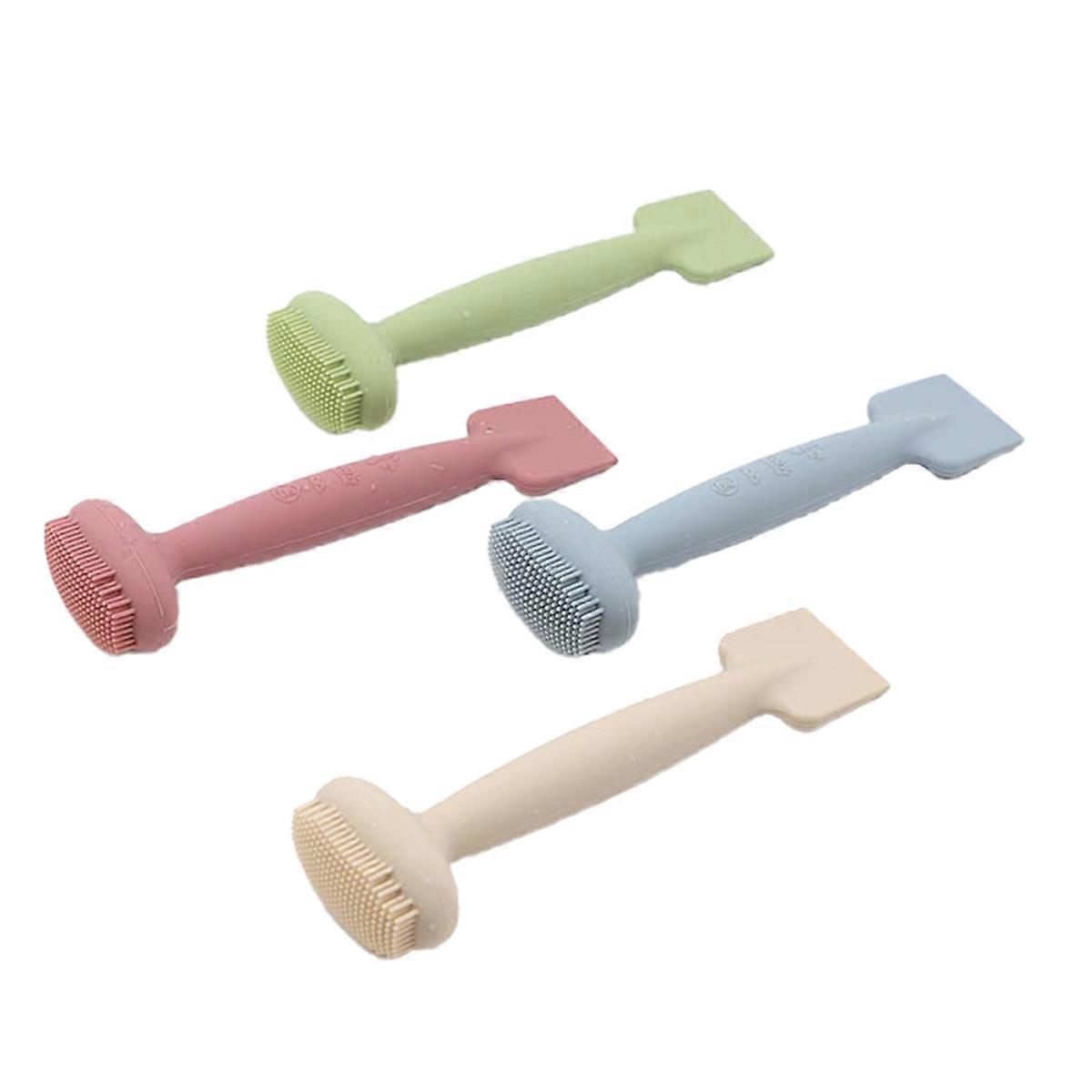 Dual-Head Silicone Mask Brush,Facial Cleansing&Makeup Applicator Tool