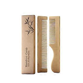 Amz Bamboo Pocket Beard Comb Daily Multi-Part Combing Beard Hair Family Travel Portable Care Double Comb Set