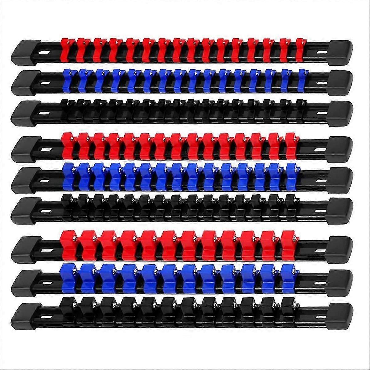 Socket Organizer Drive Tools-Socket Holder,9Pieces Holders Kit