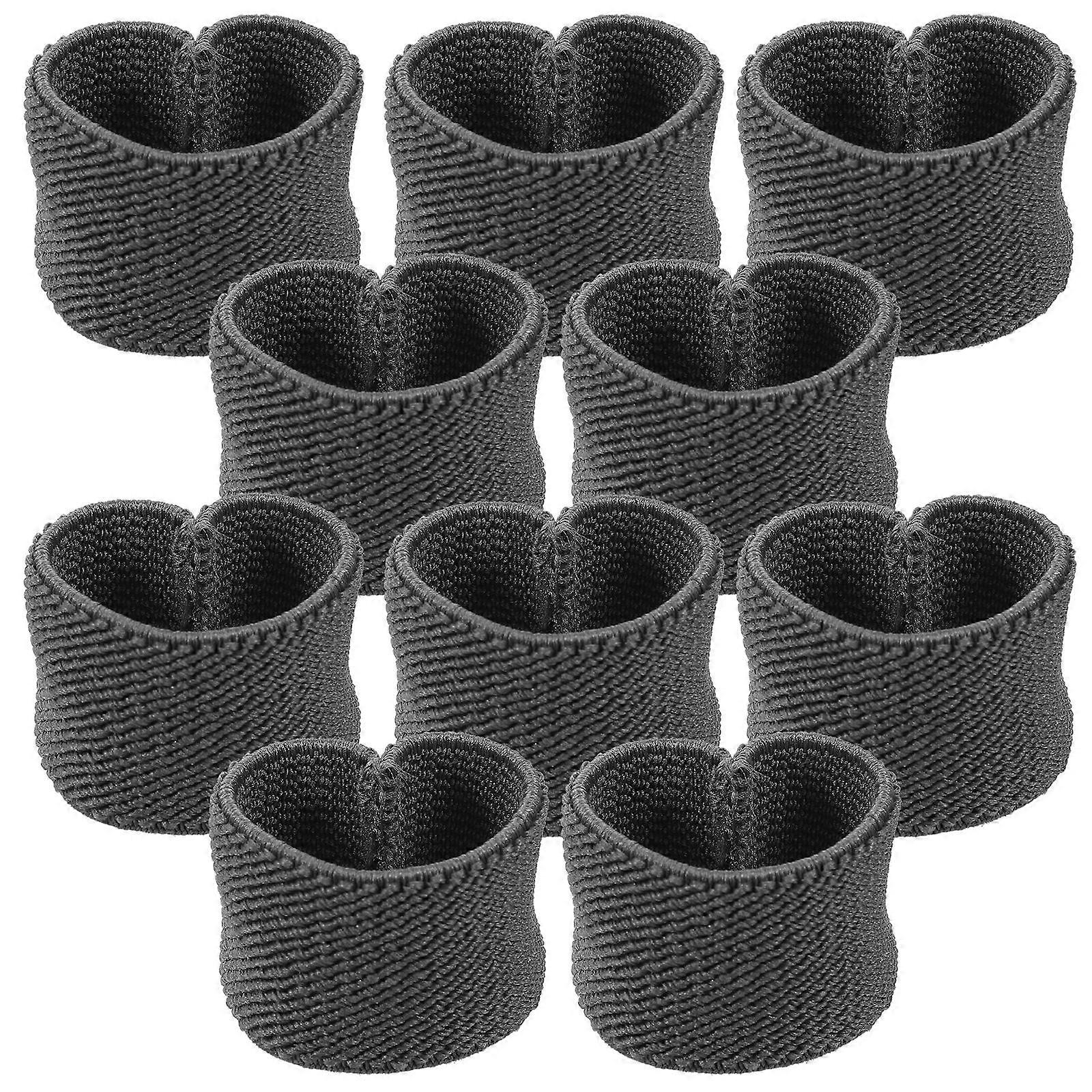 Elastic Belt Keepers Canvas Loop Retainers for Backpack Straps 10Pcs