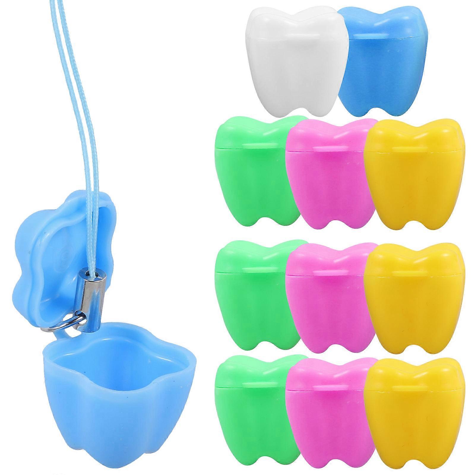 Baby Tooth Keepsake Box for Storage 24Pcs Assorted Color Teeth Container
