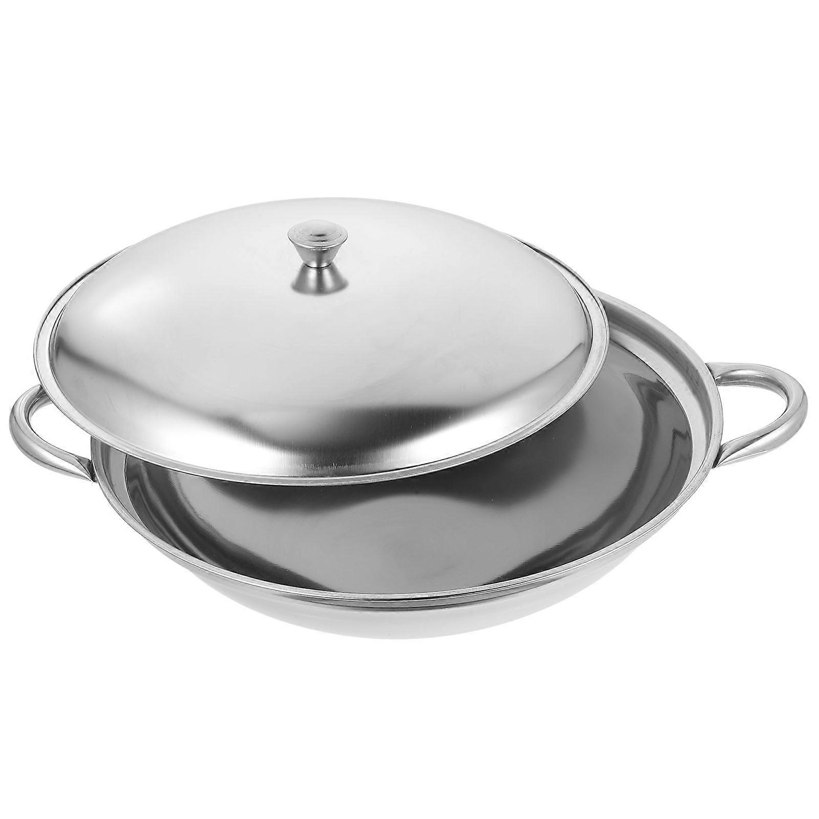 Pot Handle Stainless Steel Cooking Pan for Kitchen Use