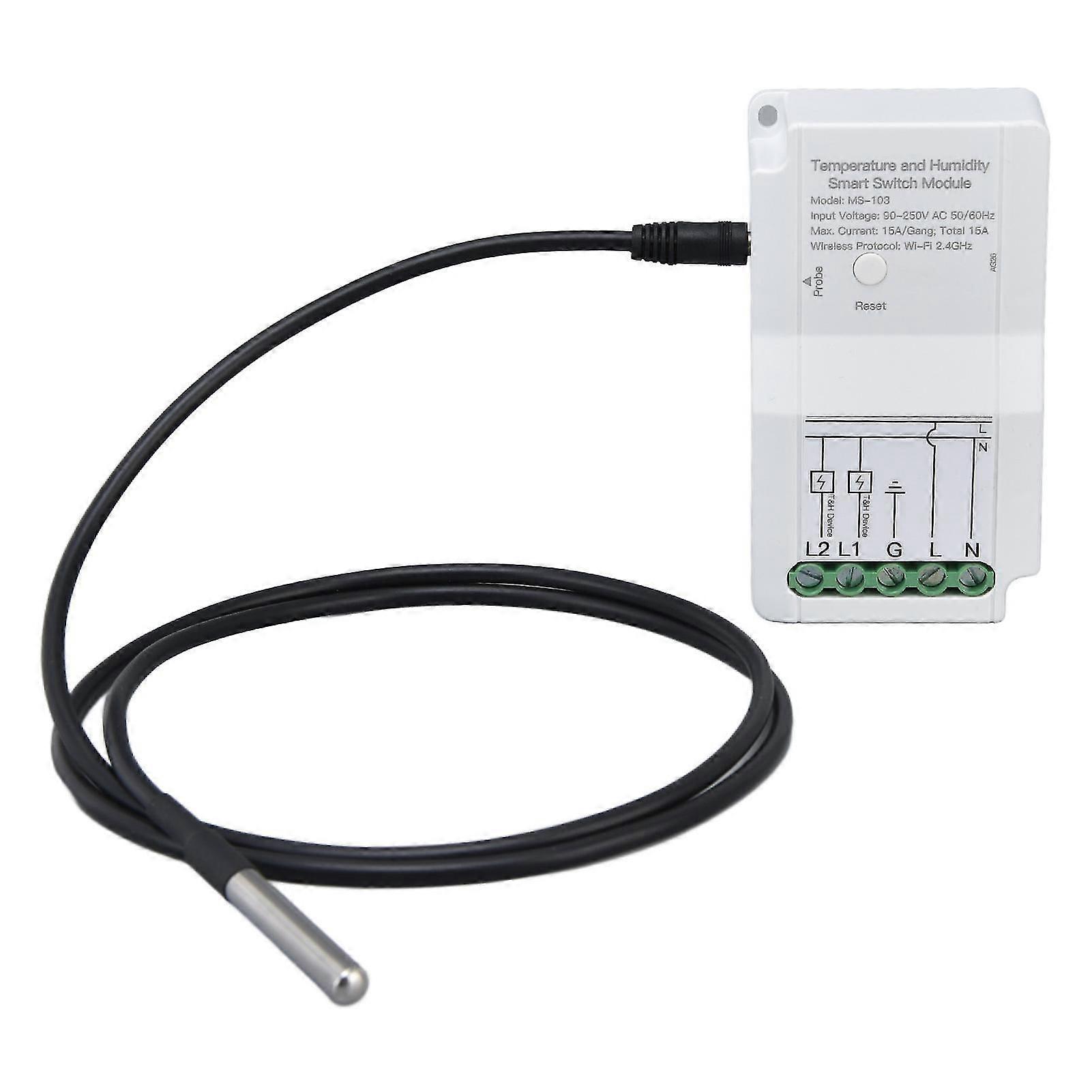 Temperature Humidity Switch Module,WiFi Temperature Humidity Switch Humidity Controller Smart Temperature Humidity Switch Module High Capacity