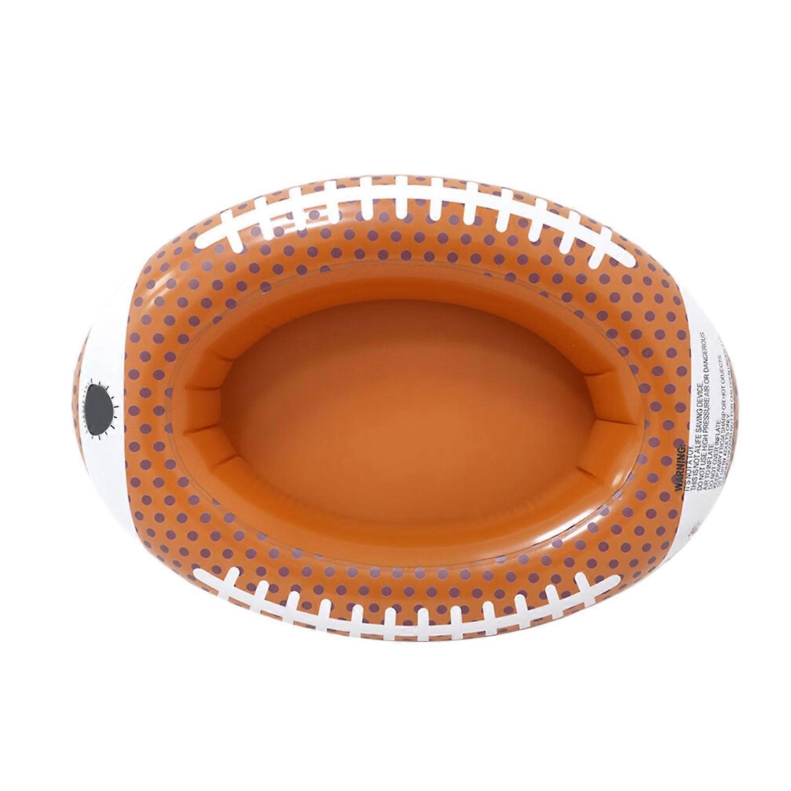 Inflatable Football Drink Holders Insulation Layer Perfect for Beach and Pool Fun Football Baseball Basketball Shape Multicolor
