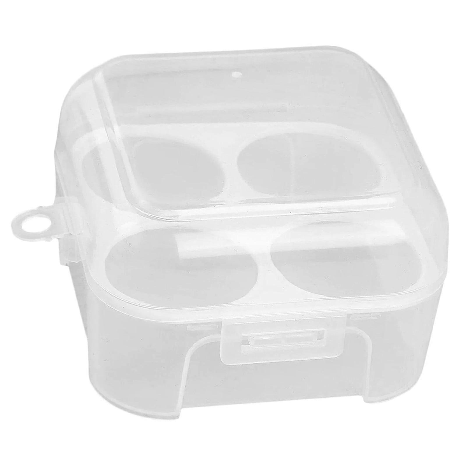 1PC Stackable Deviled Egg Container with Lid, 4-Compartment Clear Tray for Easter/Picnic – Compatible with Standard Eggs