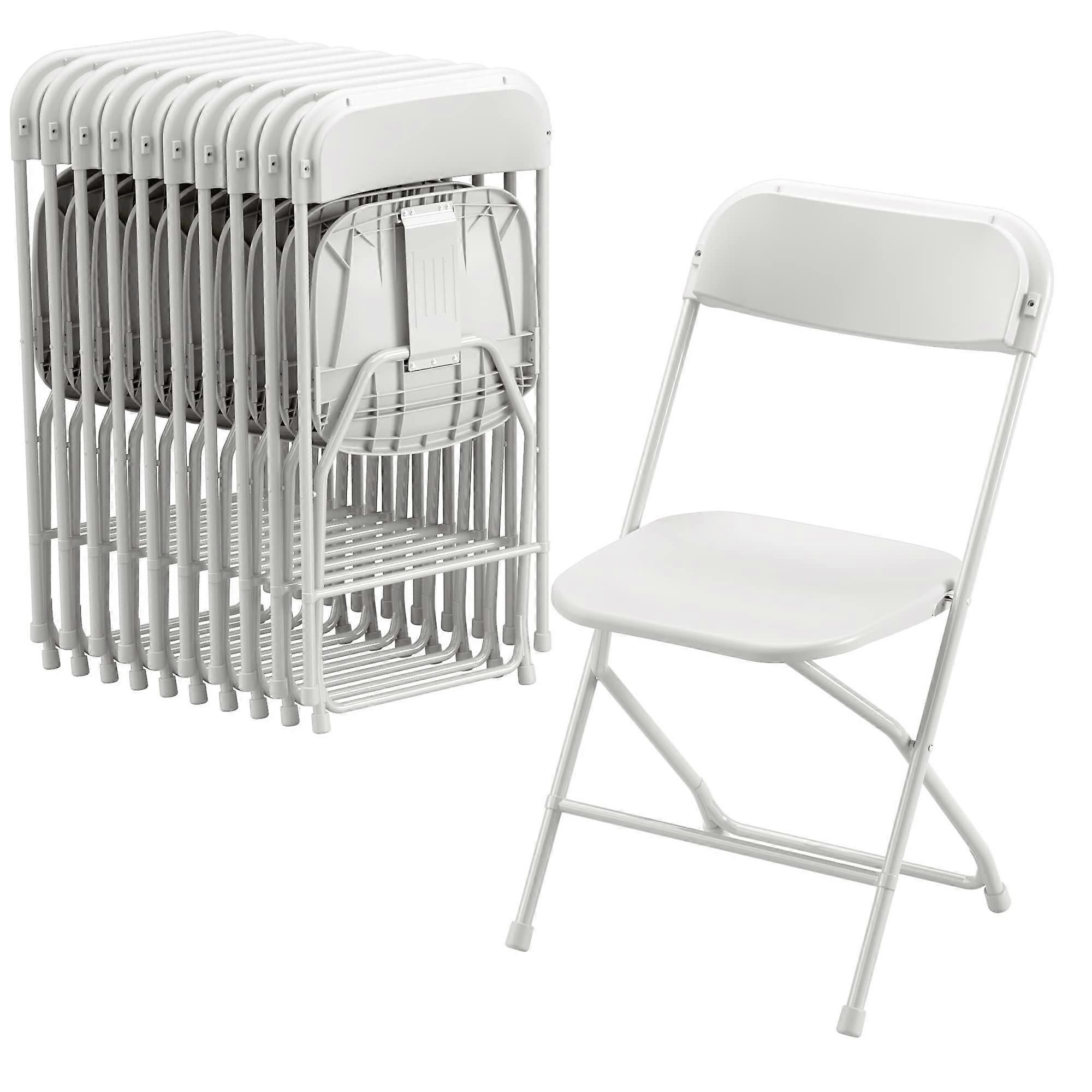 Heavy Duty Folding Chair with Foldable Stackable Design for Events and SpaceSaving Storage