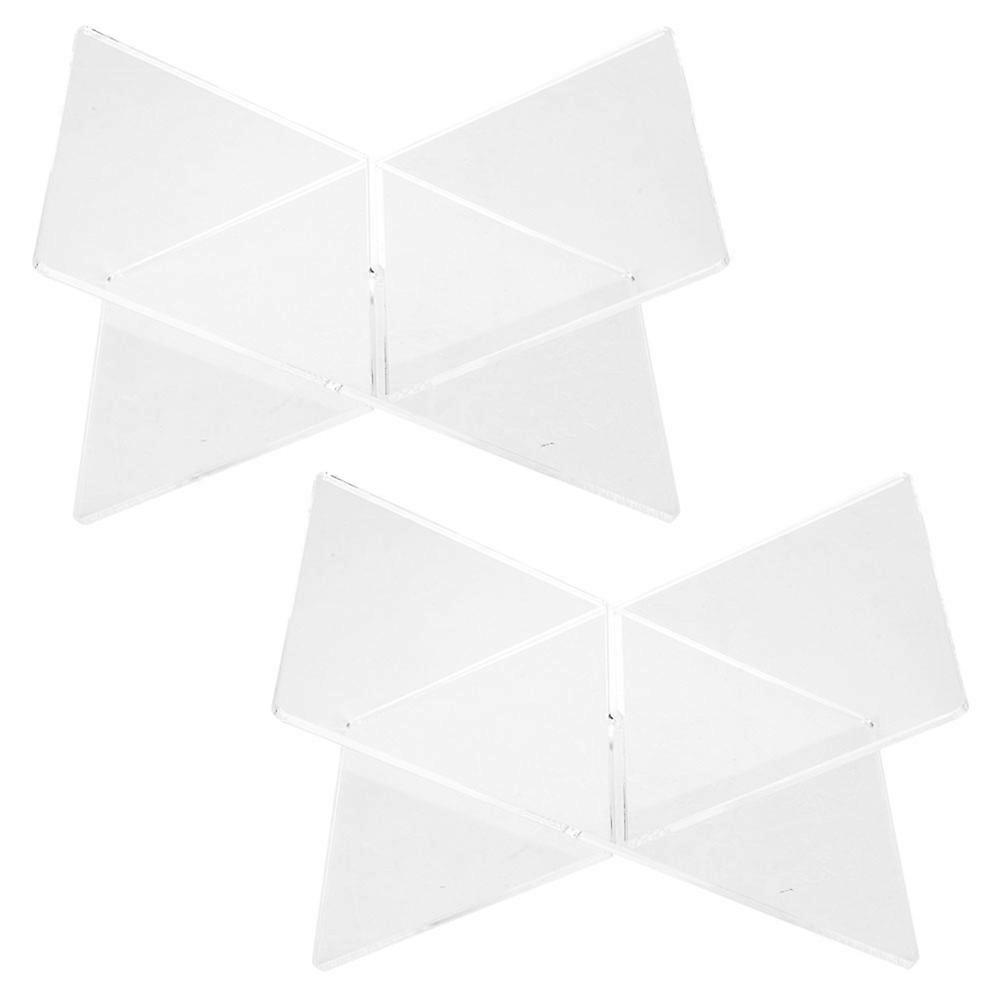 Transparent Acrylic Book Reading Stand for Desktop 8Pcs Set