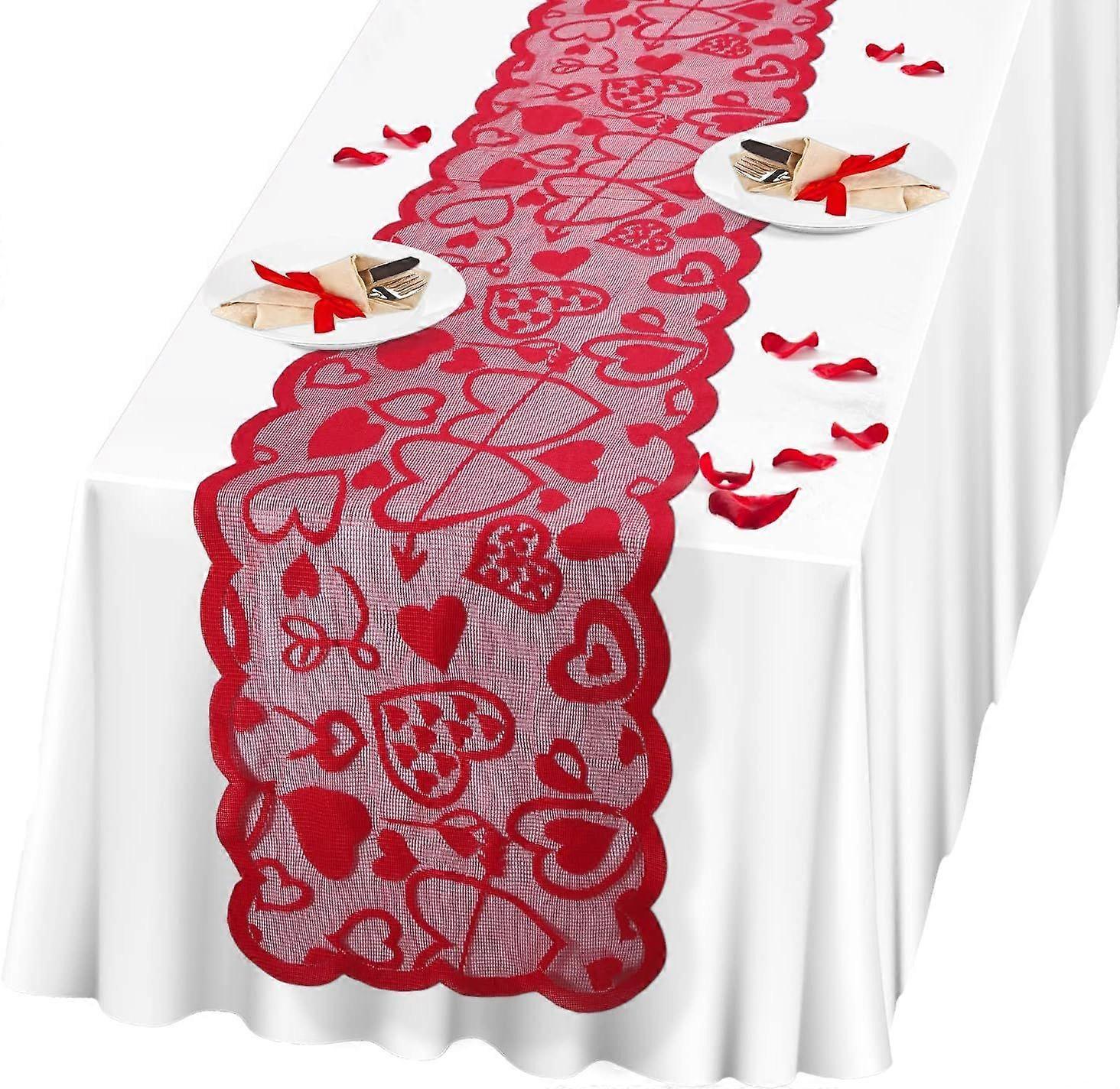 Valentine's Day Table Runner - Romantic Table Decor