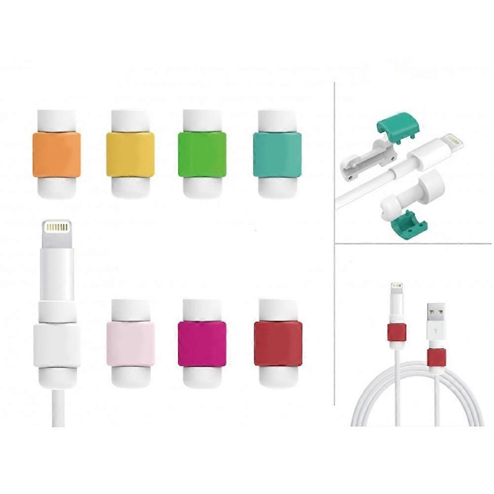Charging Cable Protector Saver for USB Connector 4Pcs Red Accessories