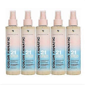 1-5x Color Fanatic Multi-Tasking Leave-In Haarspray für coloriertes Haar, Leave-In Hitzeschutz, sulfatfrei & vegan, 200 ml