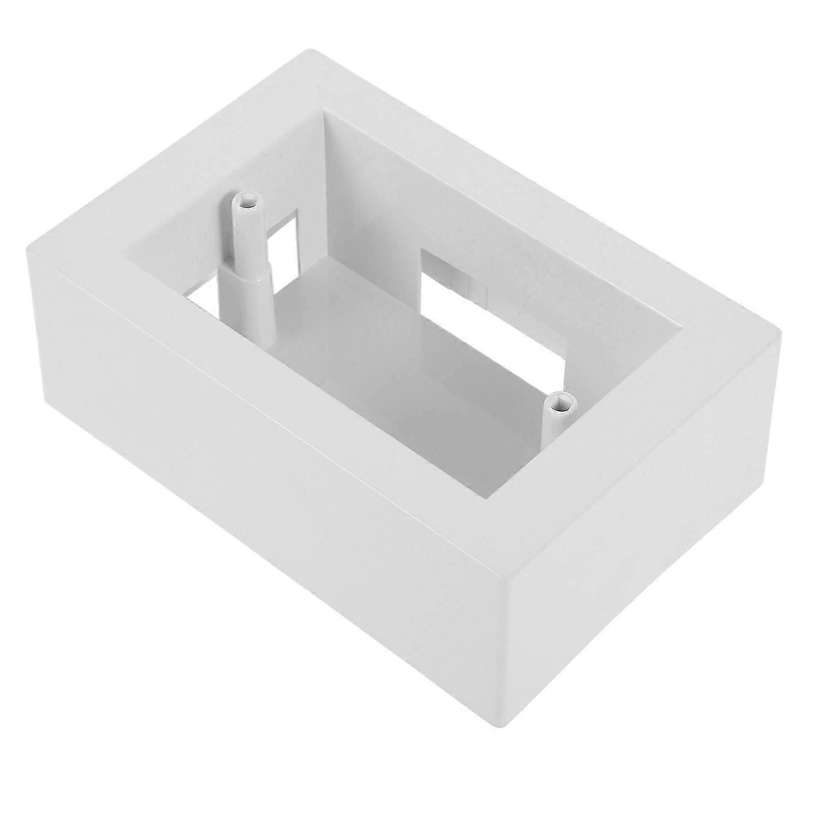 Versatile Electrical Box for Wall Mounted Use White ABS Electrical Outlet Box
