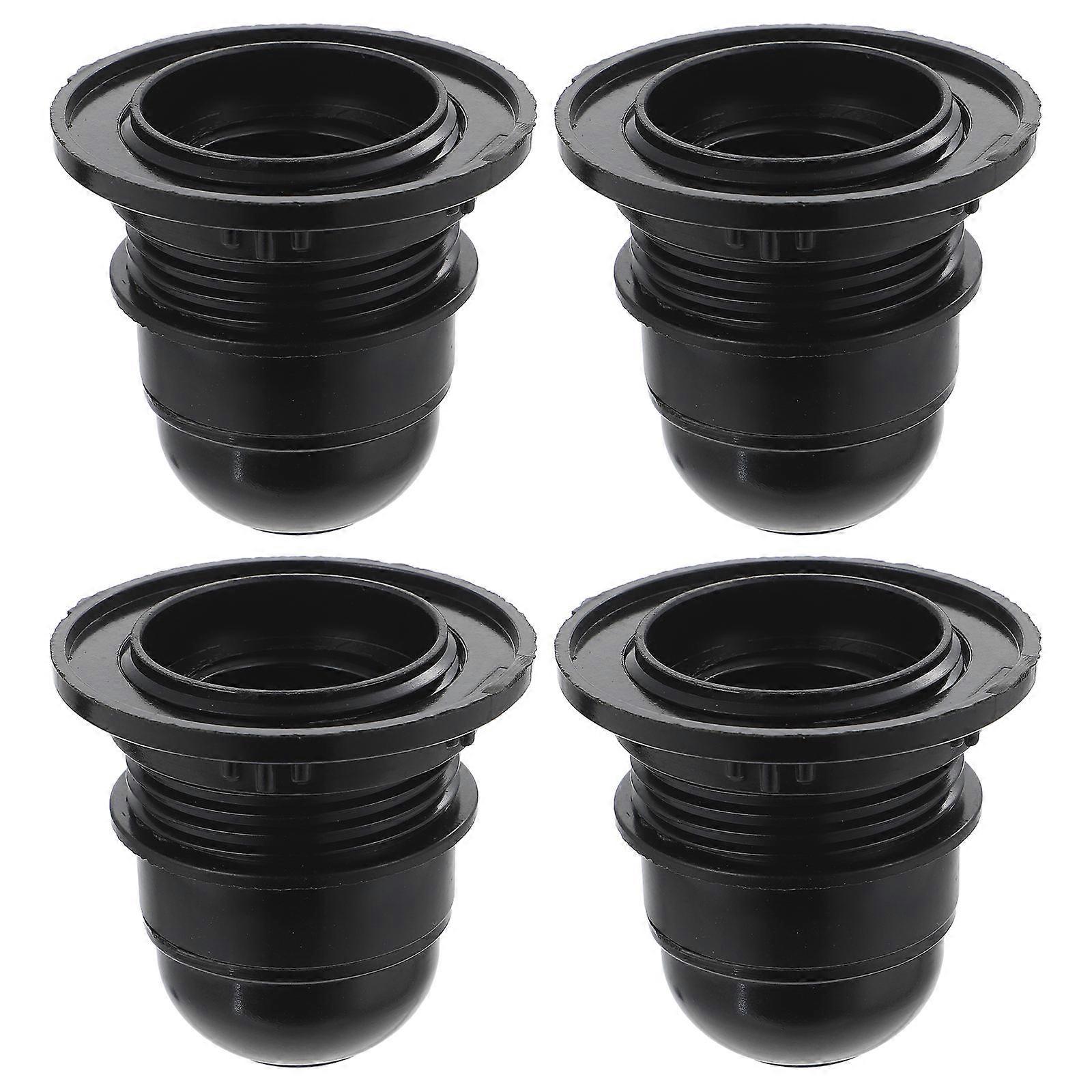 E27 Self-Locking Bulb Socket Professional Lamp Holder Base for Lamp Use 4Pcs