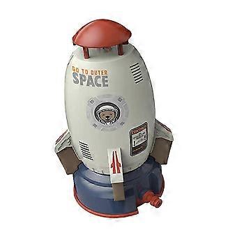 Rocket Sprinkler Toy for Children, Outdoor Water Launcher with Adjustable Spray Height for Garden and Park Play