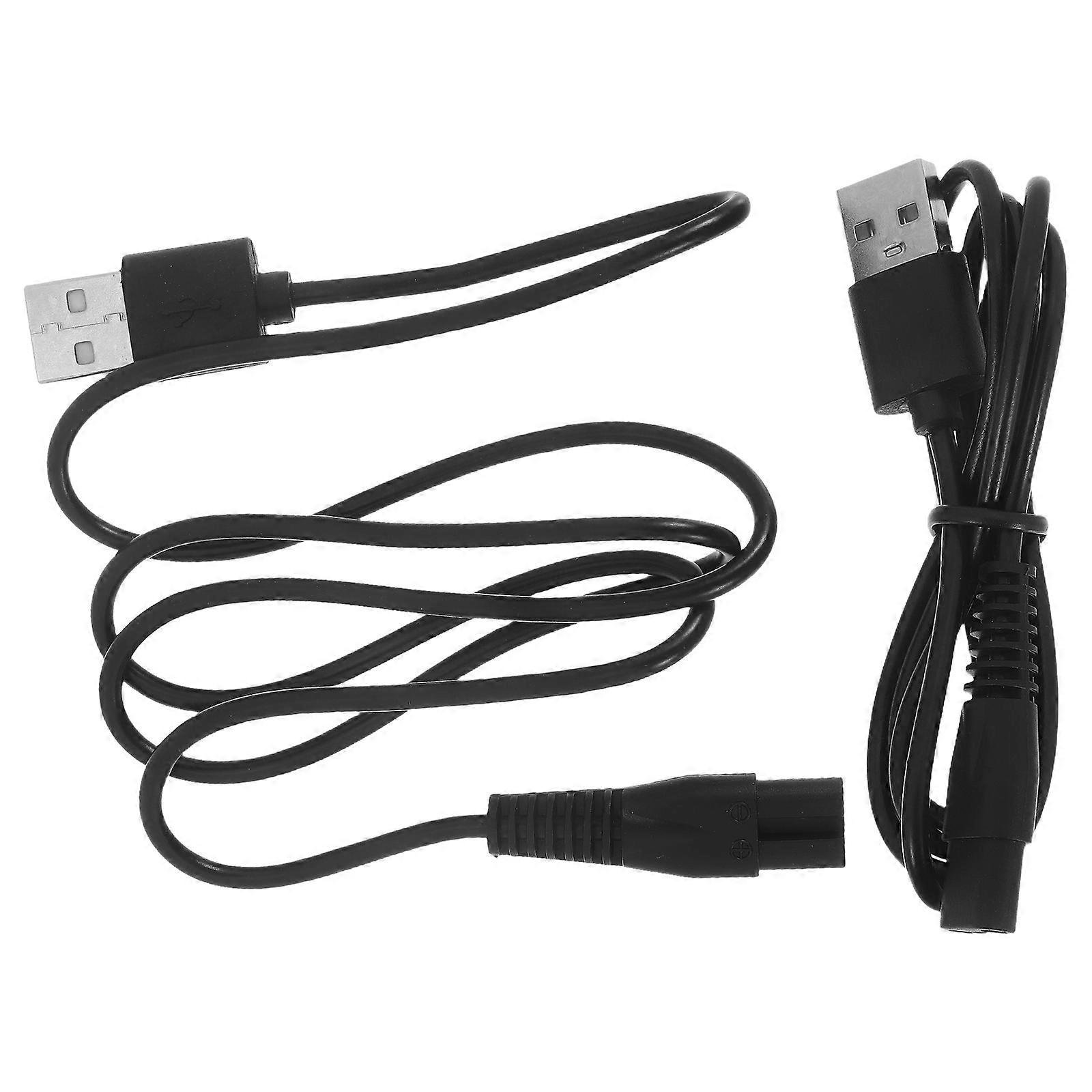 Câble de charge, câble d'alimentation, câble USB (2 pièces) pour appareils électriques