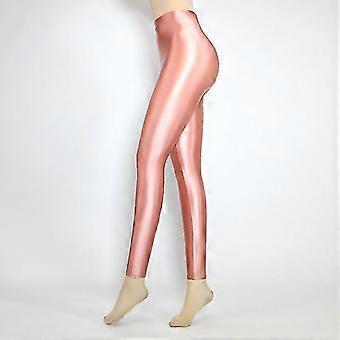 S-3XL Satijnglanzende Ondoorzichtige Broek zonder Pijpen Sexy Panty Slim Fit Hoge Elasticiteit Yoga Zwemsport Glanzende Broek