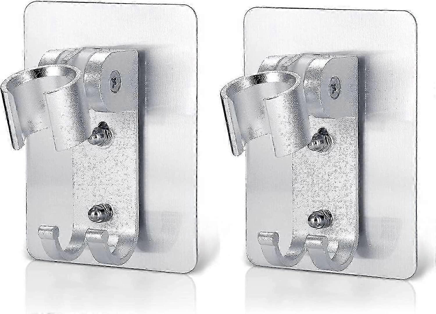 Adjustable Wall Mounted Shower Holder, Universal Shower Head Bracket, 2PCS Set compatible with Bathroom