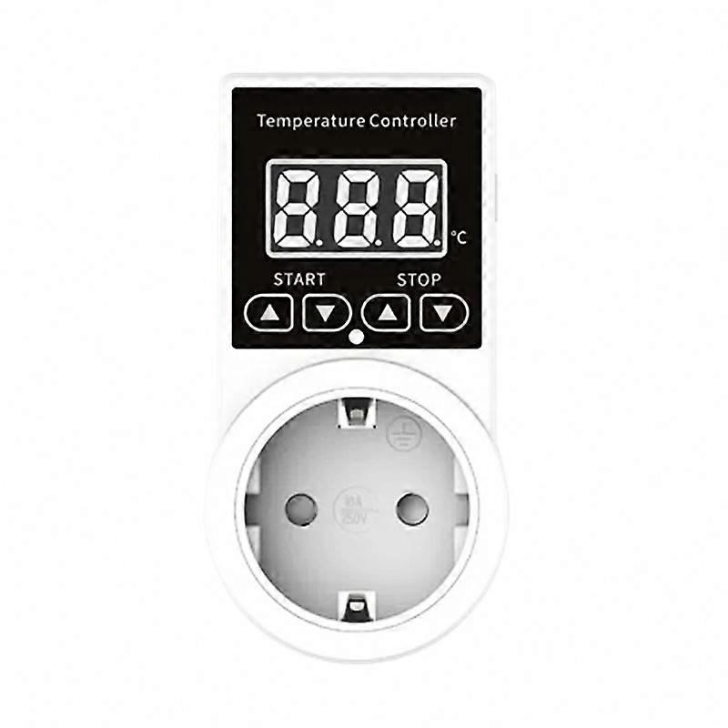 1pc Digital Thermostat Socket with Sensor, Waterproof Temperature Control Socket for Various Applications