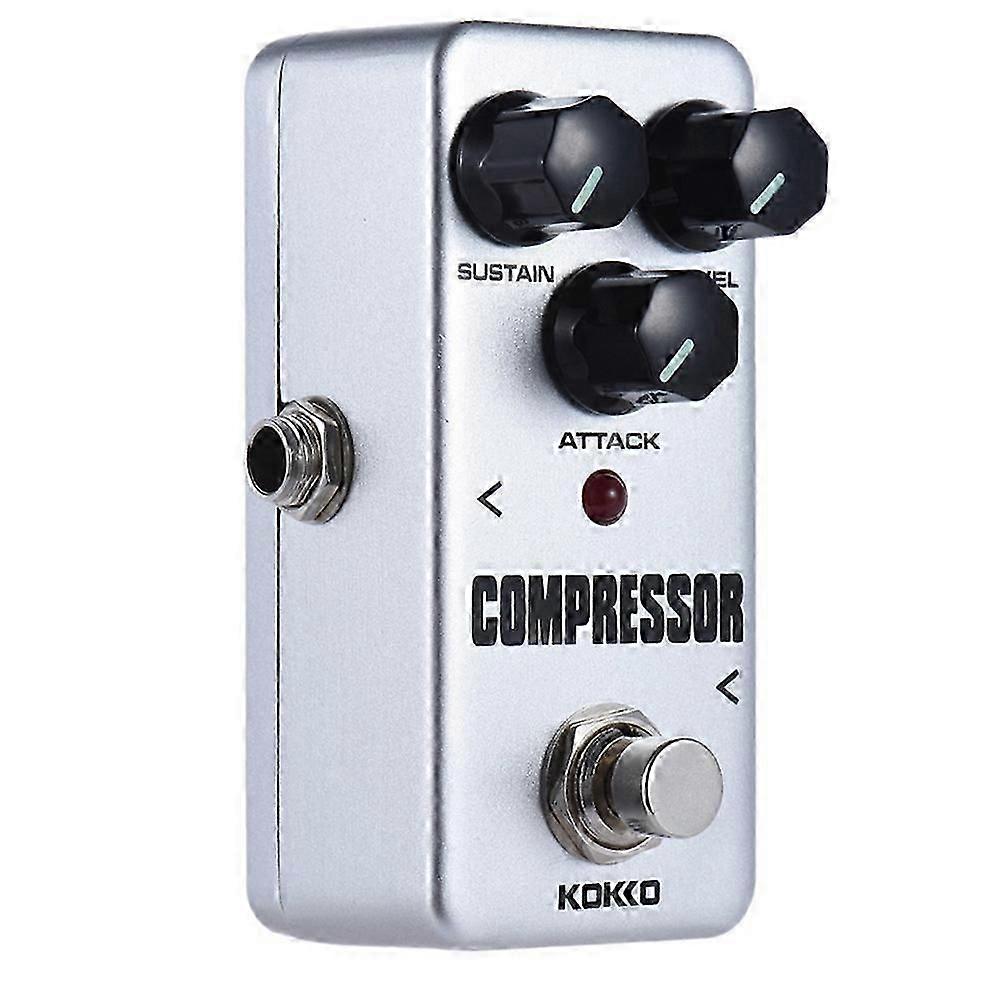 KOKKO Gitarreffektpedal Kompressor Helanalog Krets Gitarrkompressorpedal för Gitarrtillbehör VU