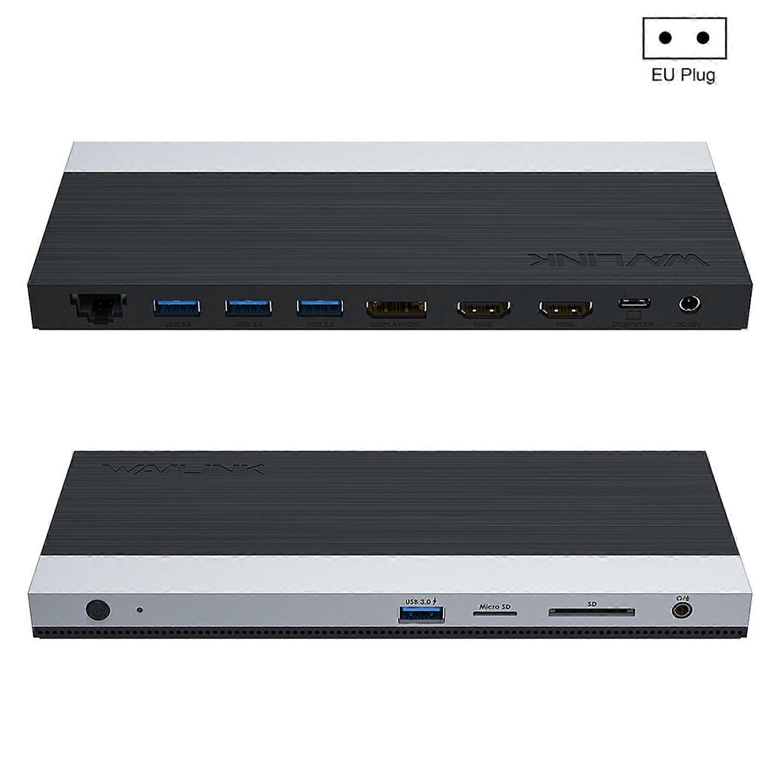 Triple Display MST Laptop Docking Station EU Plug