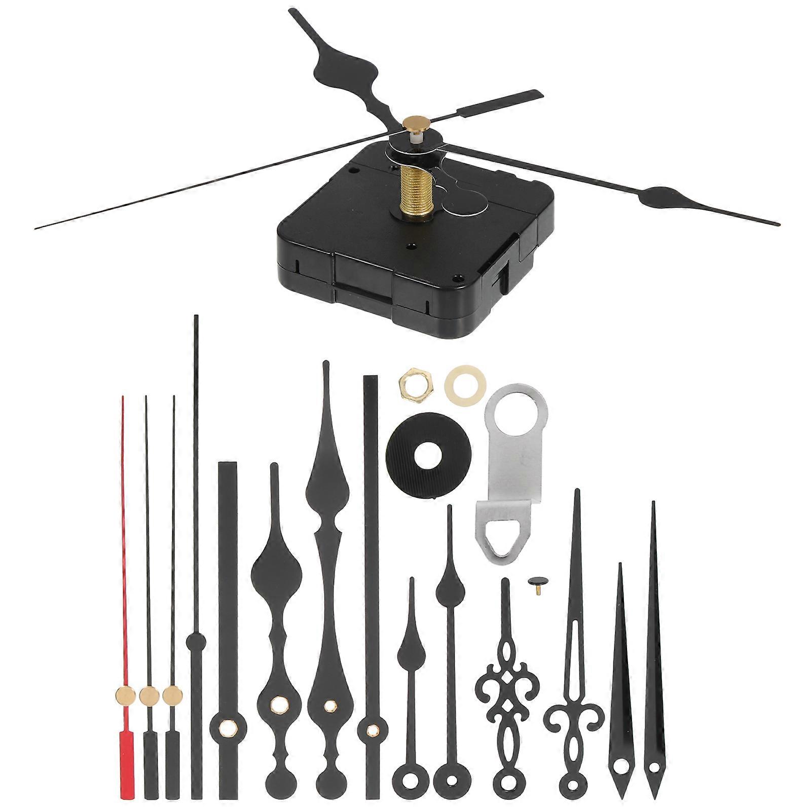 Clock Mechanism Set for DIY Wall Clock Movement with 1Set Replacement Kit
