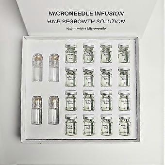 Premium Micro Infusion Hair Renewal Kit: Hyaluronic Acid & Peptide Infused Botanical Serum Ampoules for Hydrated Scalp, Fuller Thicker Hair HZ1_cdb2