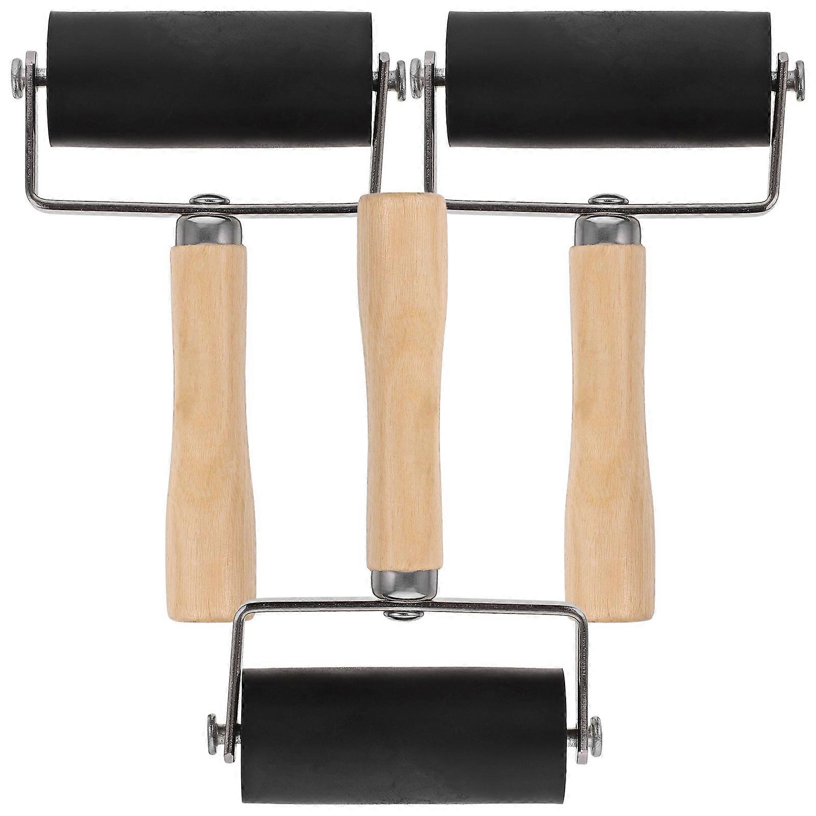 Printmaking Roller for Crafting 3Pcs Rubber Ink Roller