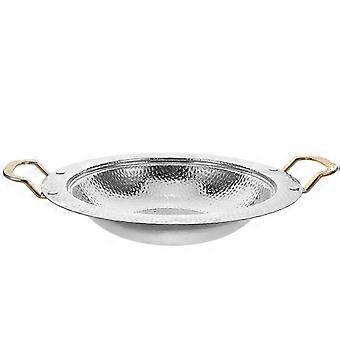 Stainless Steel Hot Pot with Double Handles For Outdoor Cooking Seafood 1Set