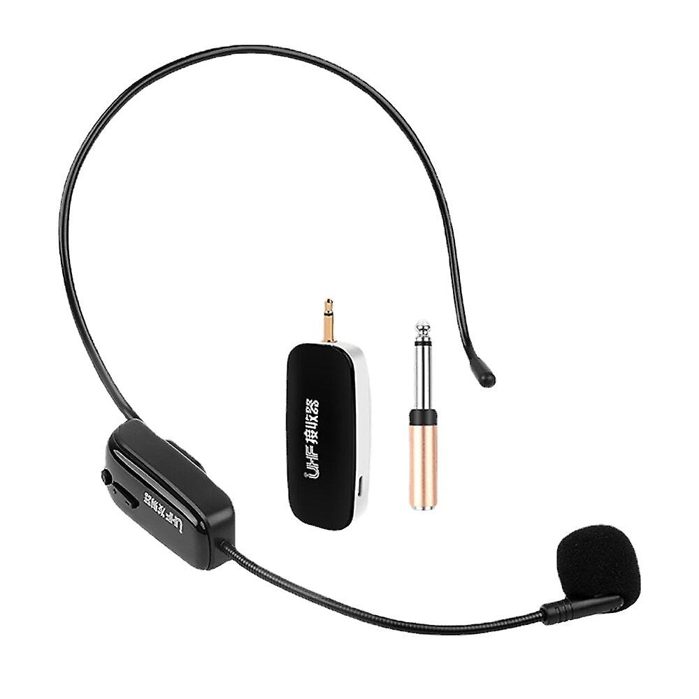 Uhf Handheld Head-ware Wireless Microphone Recording Vlog For Youtube Tiktok Tourist Guide Square Dance Teaching Meeting