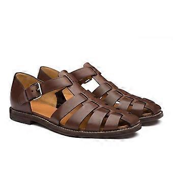 Herresandaler med lukket tå, pustende utendørssko, fritidssko, sommersandaler med spenne, størrelse 38-48
