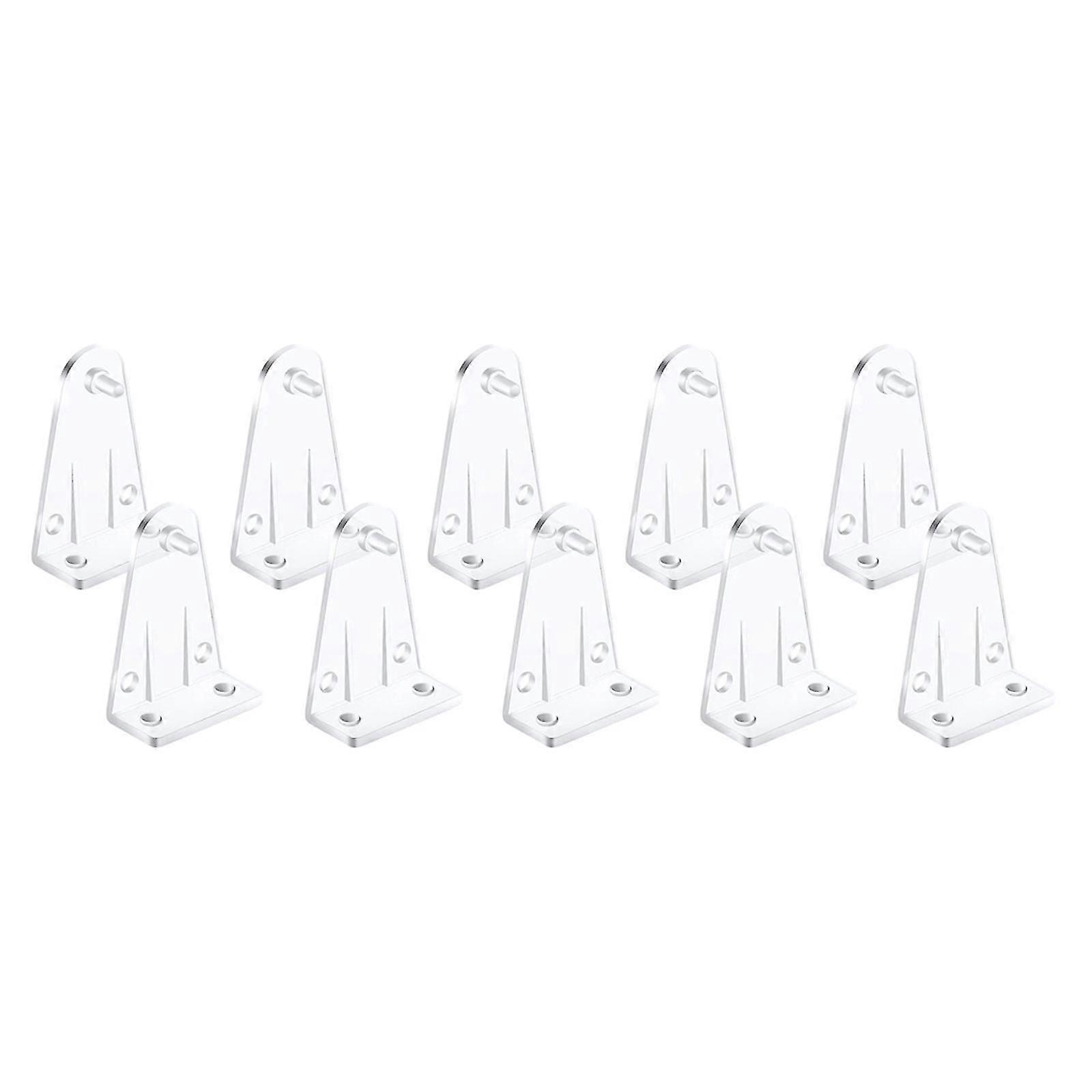 10pcs Hold Down Brackets Clear Plastic Window Blinds Bottom Rail Holder Clips