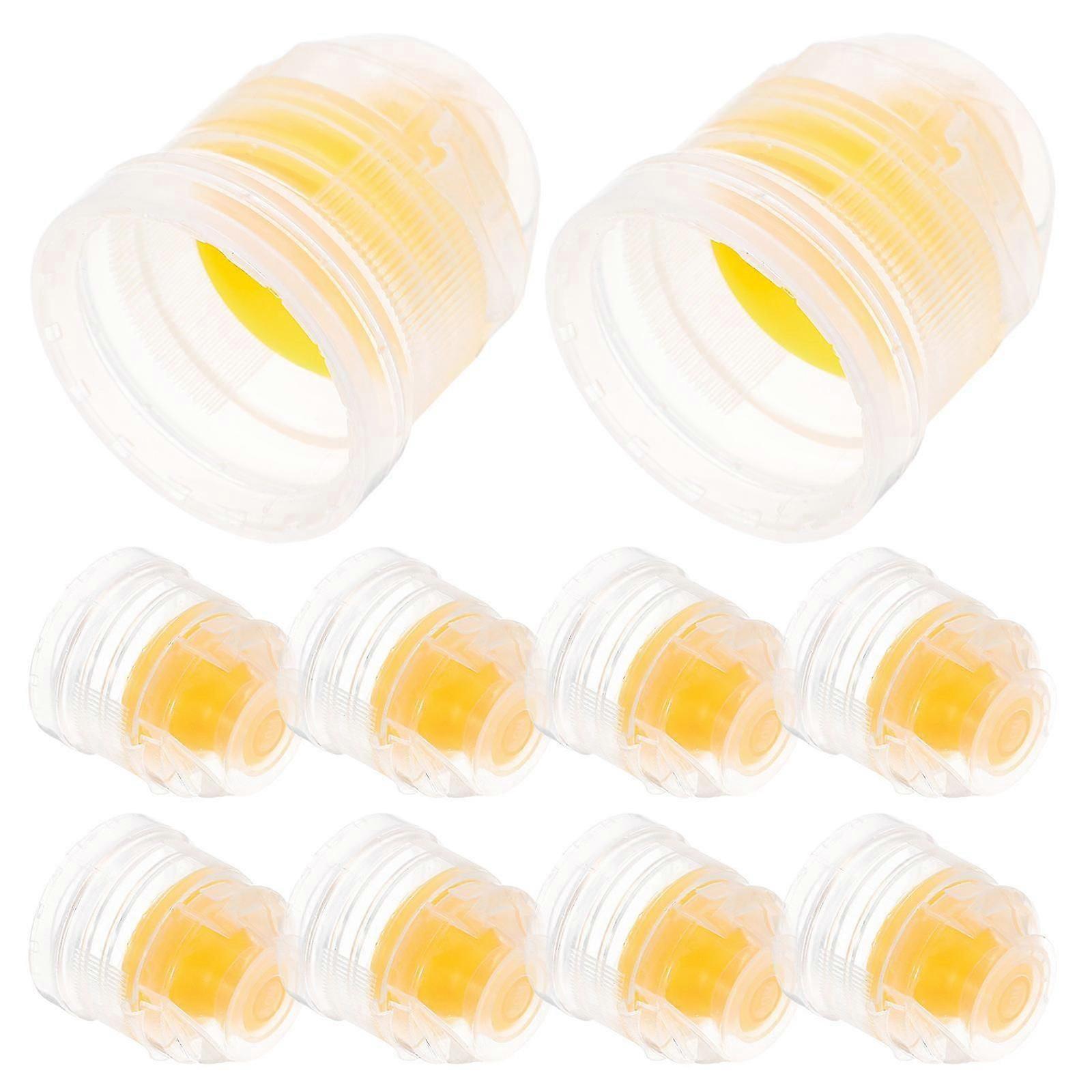 Transparent Push Pull Cap Replacement Flip Tops for Soda Bottles 10Pcs Durable