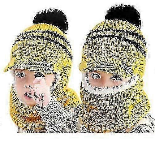 Children's Balaclava Thick Cap With Roof