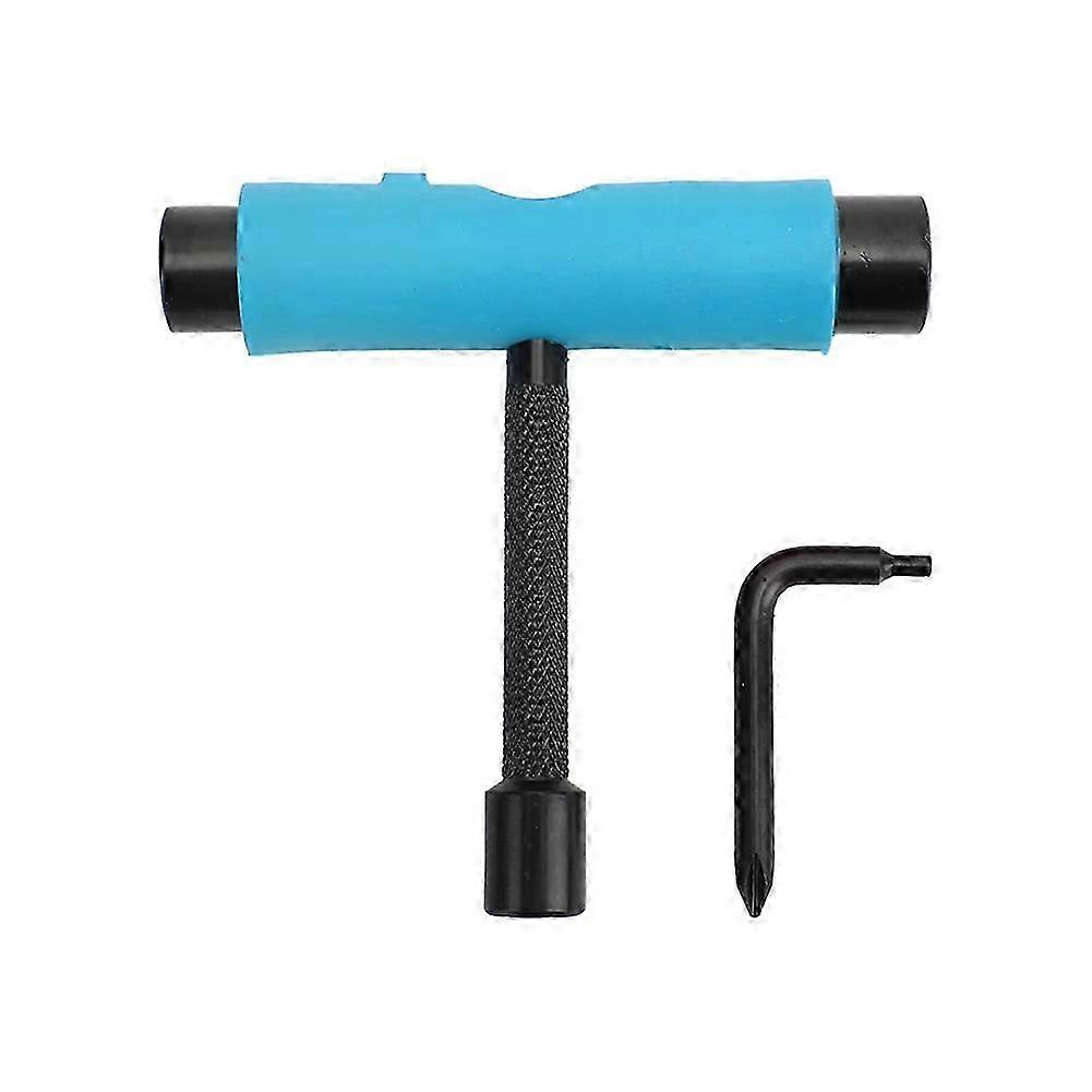 Multi-Function Portable Skate Tool with T-Type Hex Key, L-Type Head