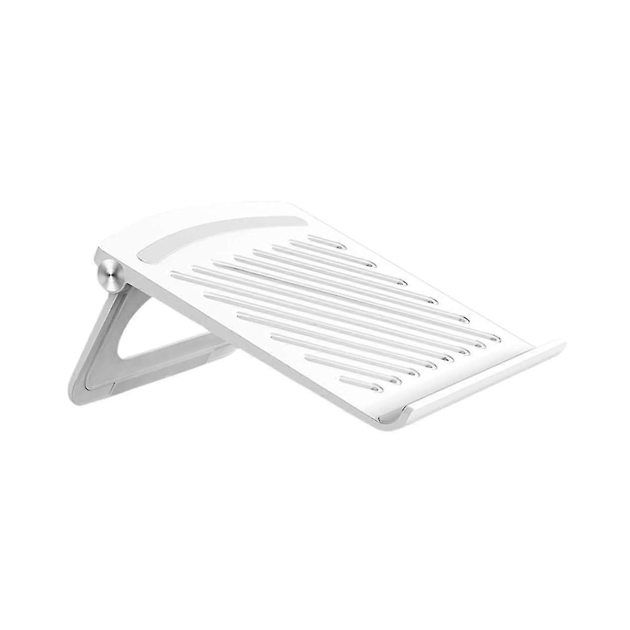 Laptop Stand Multi-Angle Foldable Holder Adjustable Desktop Riser White for Laptops and Tablets