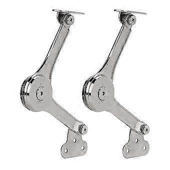 Folding Cabinet Hinges 2 Pack Heavy Duty Soft Close with Stay Bracket for European Cupboards