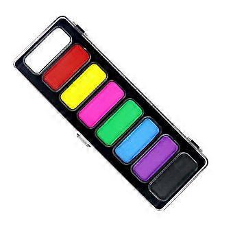 Body Art Makeup Set, Water-Based 8 Color Face Paint Case with Separated Pans for Costume Looks and Wash-Off Use Multicolor