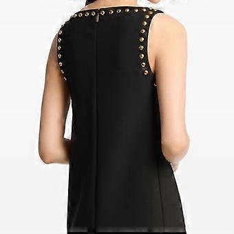 Michael Kors Vestidos Mt683ite45 V Neck Stud Mini Dress