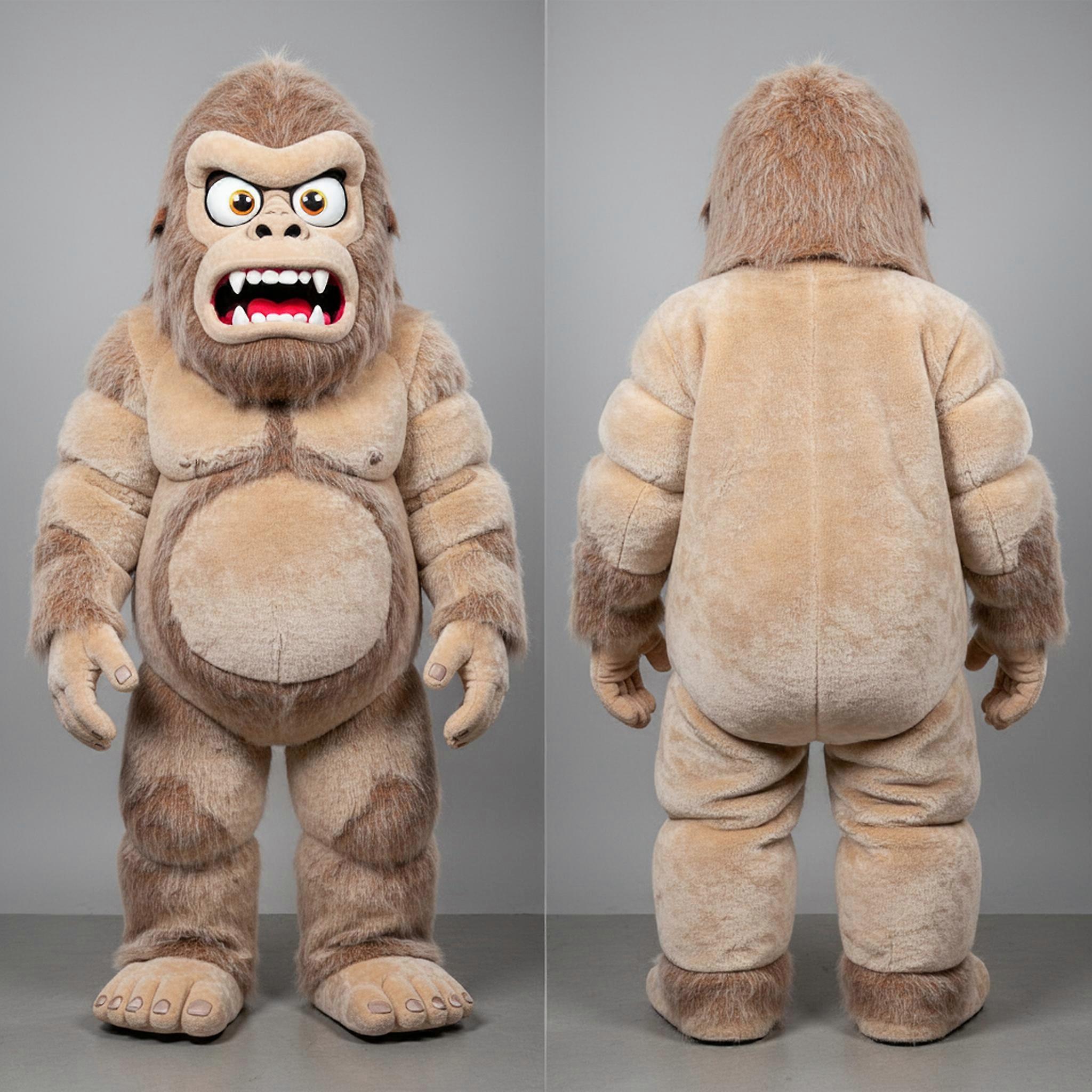 MASTICOT Velvety Beige Sasquatch Mascot