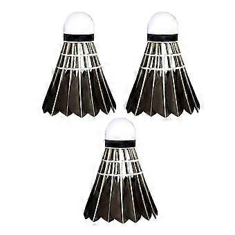 3/6/12Pcs Badminton Shuttlecocks Black Duck Feather Shuttlecocks Badminton Balls compatible with Indoor Outdoor Sports Training