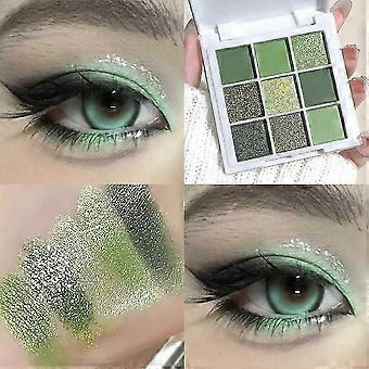 JUJU DREAM 9 Colors Green Eyeshadow Long Lasting Matte Makeup Eye Shadow
