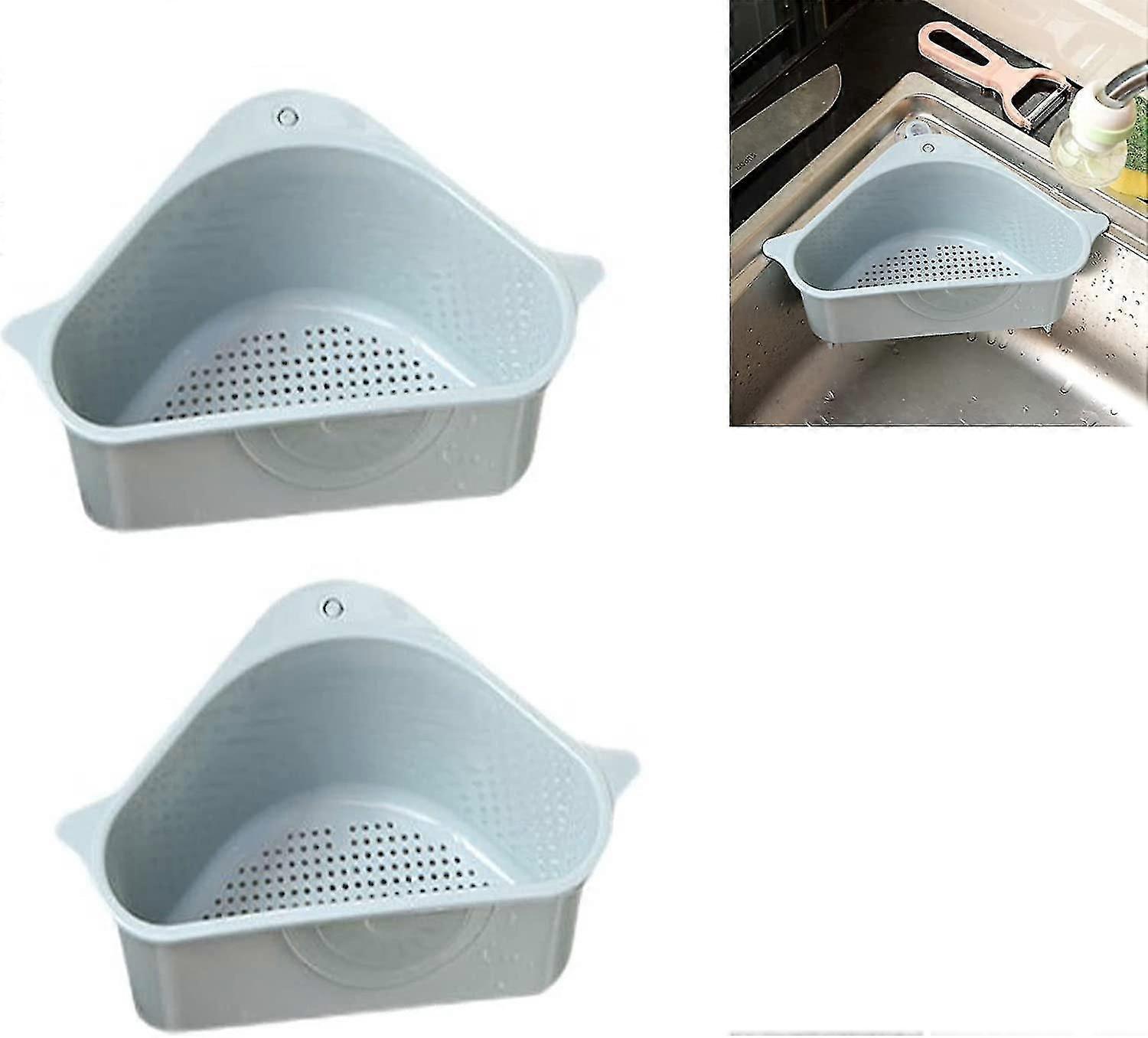 2 Pcs Sink Filter Shelf Triangle Storage Rack. Kitchen Sink Organizer. Triangle