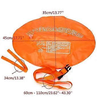 Water Sports Safety Swim Buoy Swim Float Swimming Upset Inflated Device Flotation for Open Water Swimming Pool & Accessories